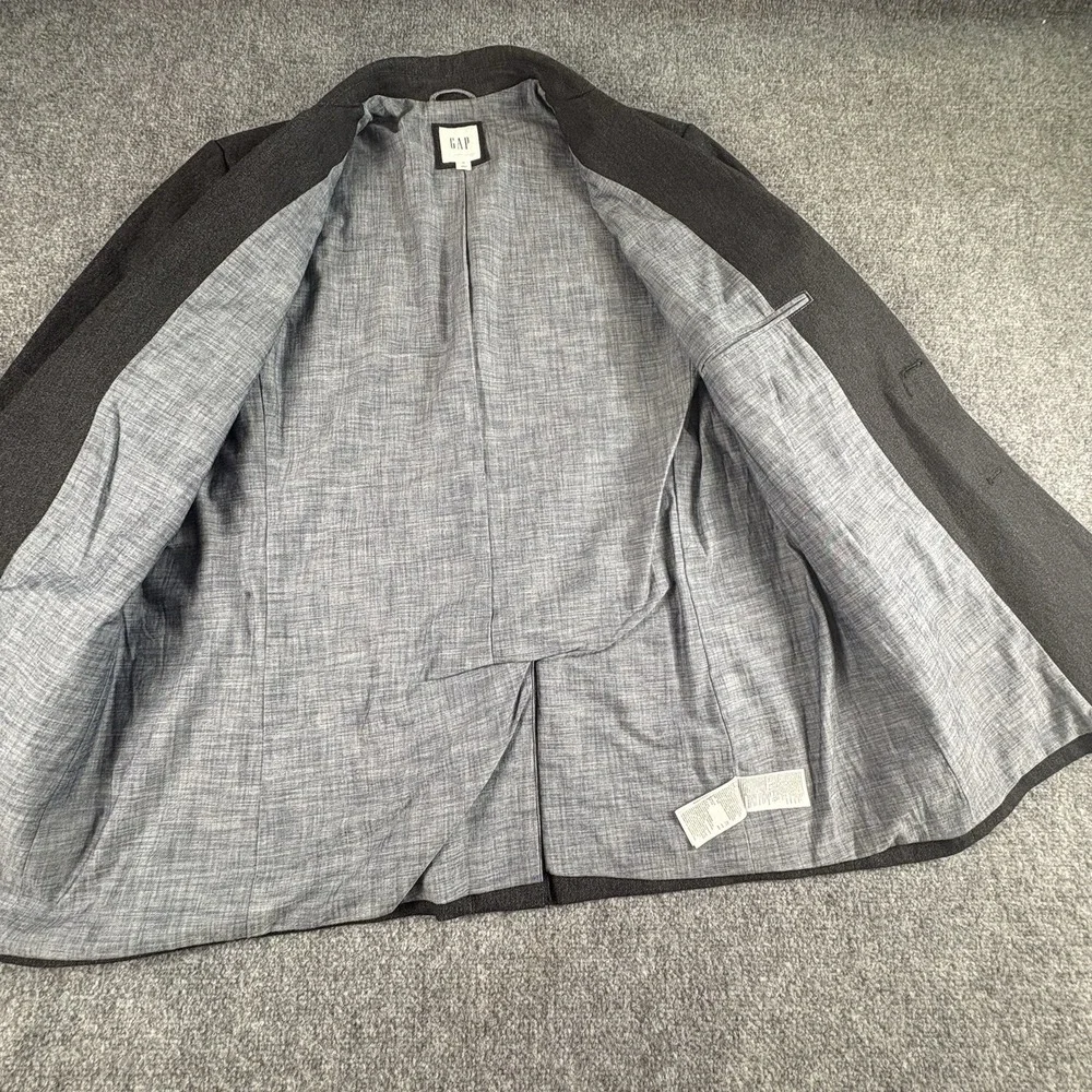 GAP Blazer Jacket Men's XL Black Herringbone Office Preppy Classic Academic Work